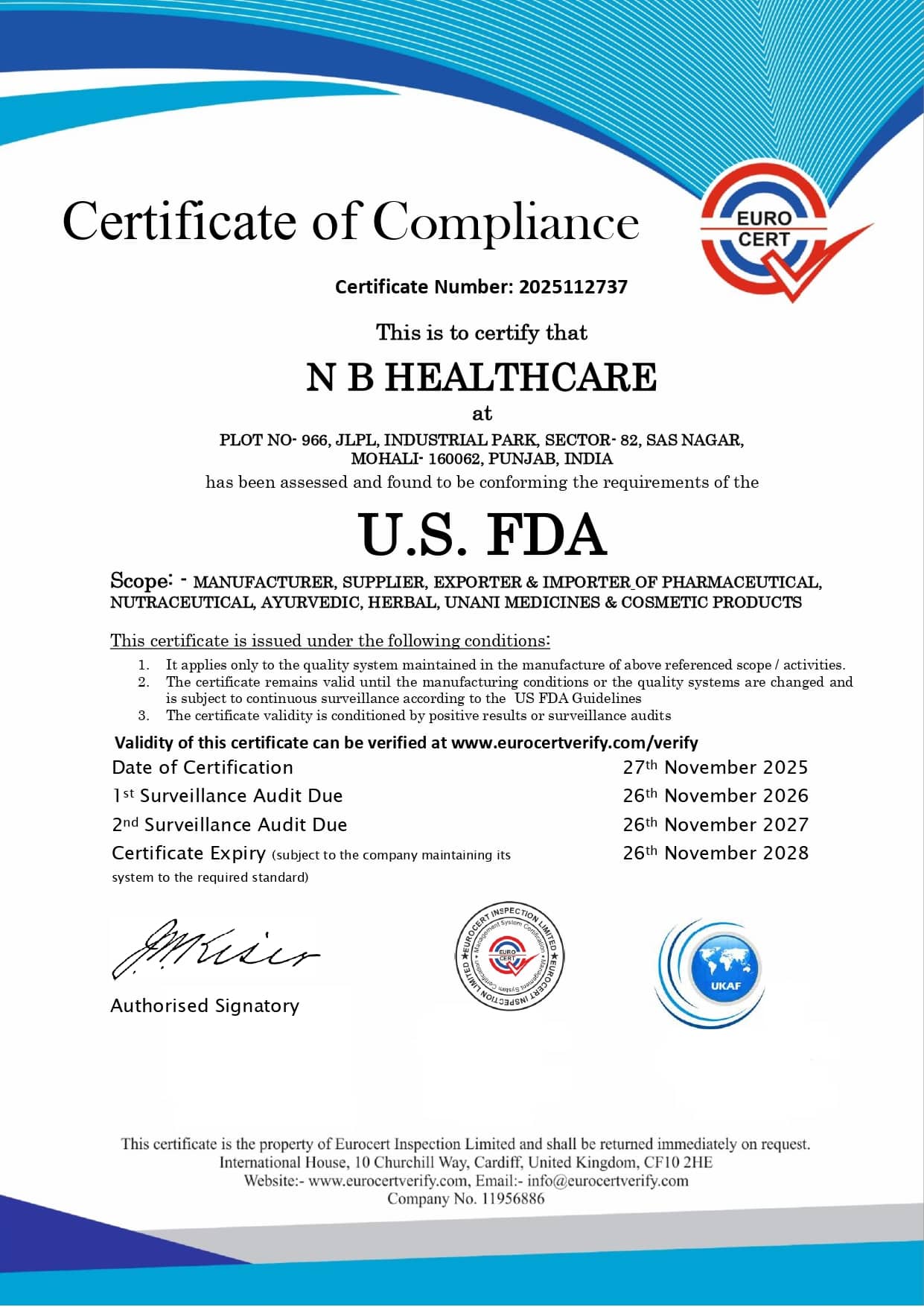 N B HEALTHCARE US FDA 2025112737_page-0001